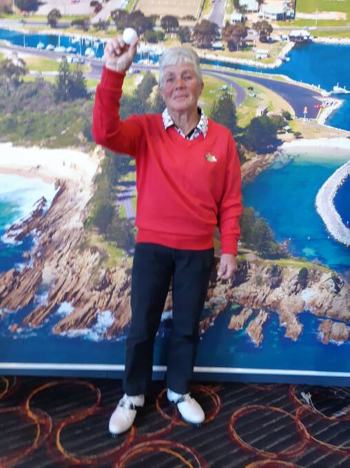 Bermagui Ladies Golf: Michelle Medelis, who had a hole-in-one.
