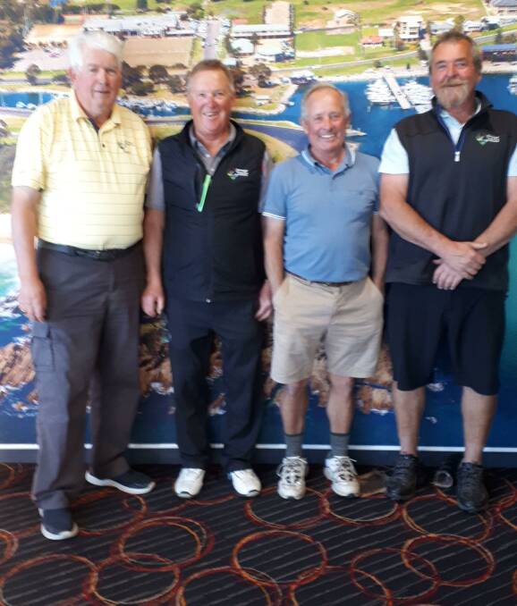 Bermagui Men's Golf: Ray Stephens, Peter Schmidt, Santiago Valle and Paul Revill.