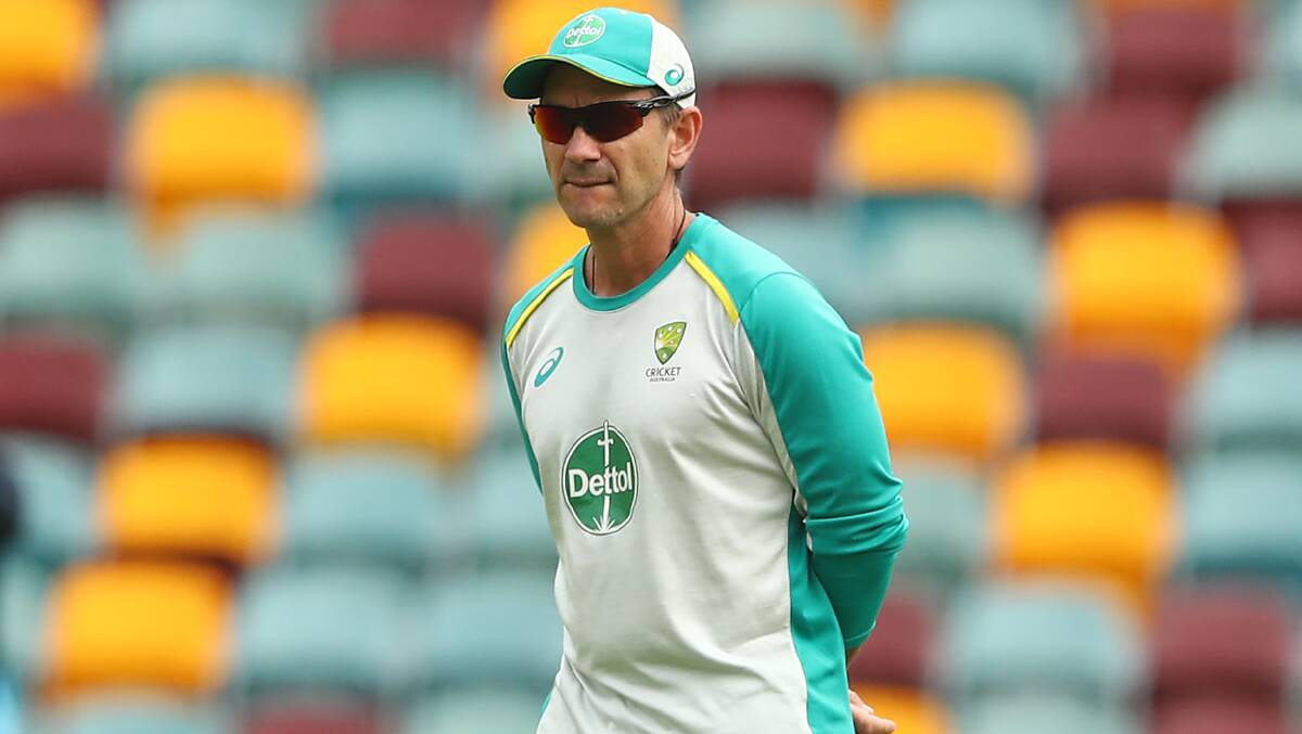 Justin Langer is a man under pressure. Photo: Chris Hyde-Cricket Australia via Getty