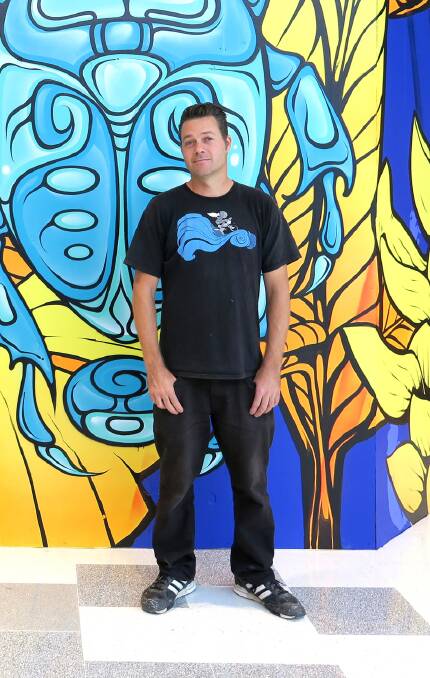 Internationally acclaimed: Street artist Tim de Hahn, also known by his tag Phibs, will return to his home town to lead a project of painting murals in the Eurobodalla Shire.