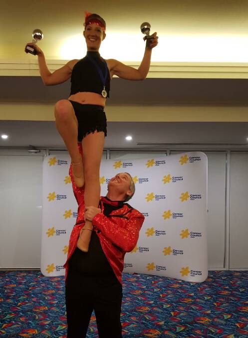 The dancing pair won the overall Judge's Choice award and most-fundraised for Cancer Council.