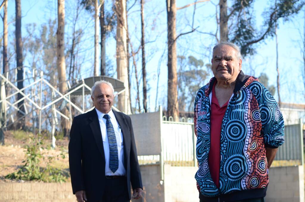 MOGO: Uncle Tom Slockee, SEARMS Aboriginal Corporation chairperson, and Uncle Tom Butler, who lived near the Boomerang Meeting Place.
