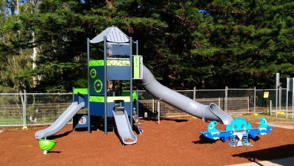 Surf Beach has a new playground, installed by Council during the COVID lockdown and now ready for play.