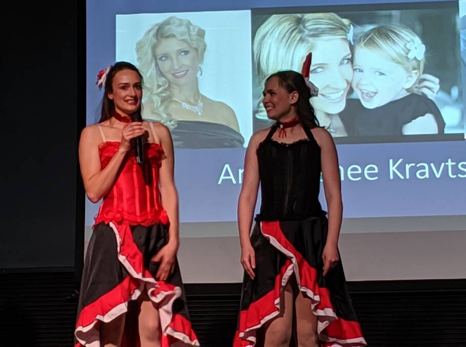 Larisa Sethi and Rachel Piper's dance was dedicated to Anna Renee Kravtsov at the 2019 Stars of Eurobodalla on August 10.