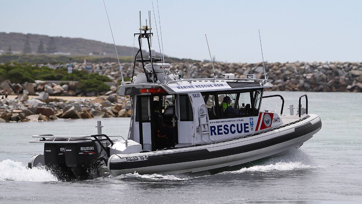 Narooma Marine Rescue were tasked to rescue a 10-metre vessel in rough seas with winds up to 25 knots. File picture. Picture: Narooma Marine Rescue.