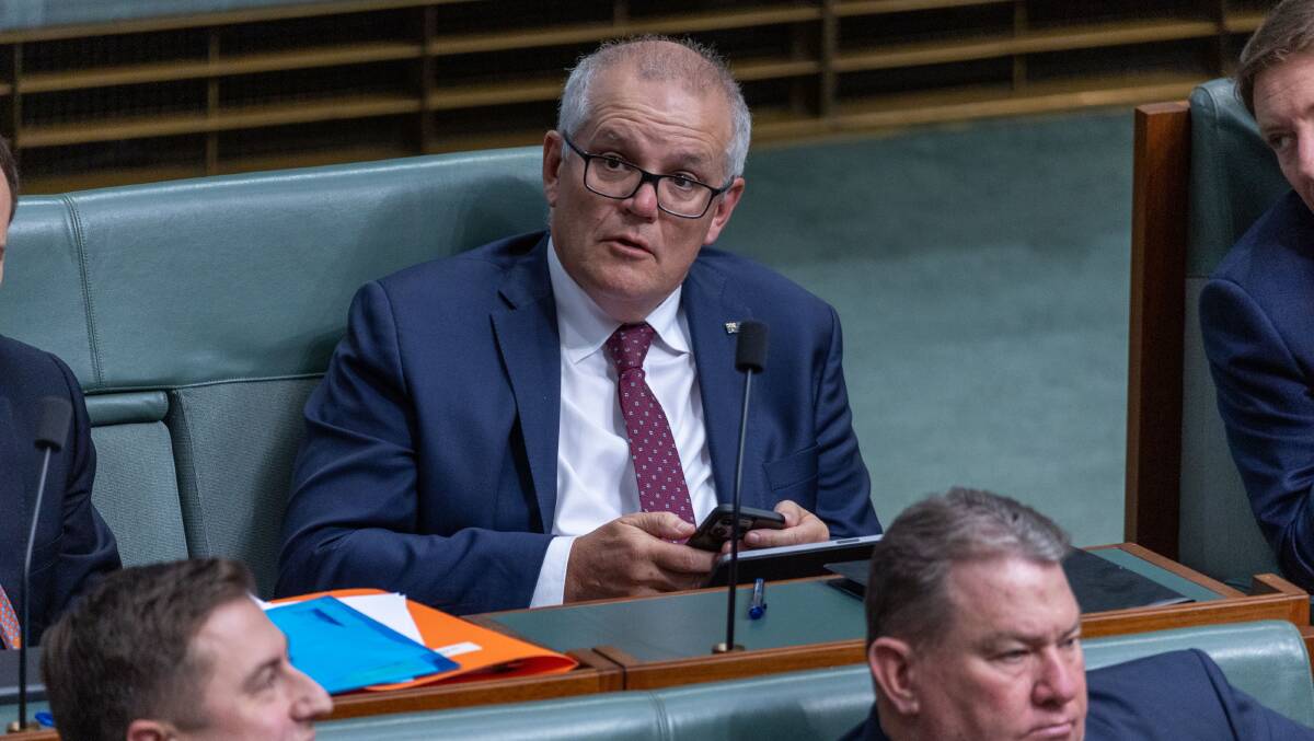 Former prime minister Scott Morrison remains in Parliament. Picture by Gary Ramage Former prime minister Scott Morrison remains in Parliament. Picture by Gary Ramage