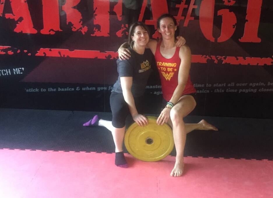 WONDER WOMEN: Area 61 Coach Amanda Noble and Ninja-in-training Emma Teede.