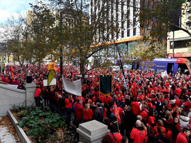 South Australian teachers have vowed to continue industrial action over pay and conditions.