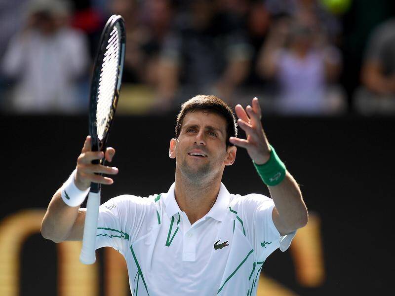 Novak Djokovic is in to his 13th fourth round at the Australian Open.
