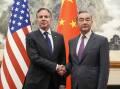 Antony Blinken (left) and Chinese counterpart Wang Yi are working to mend strained diplomatic ties. (AP PHOTO)