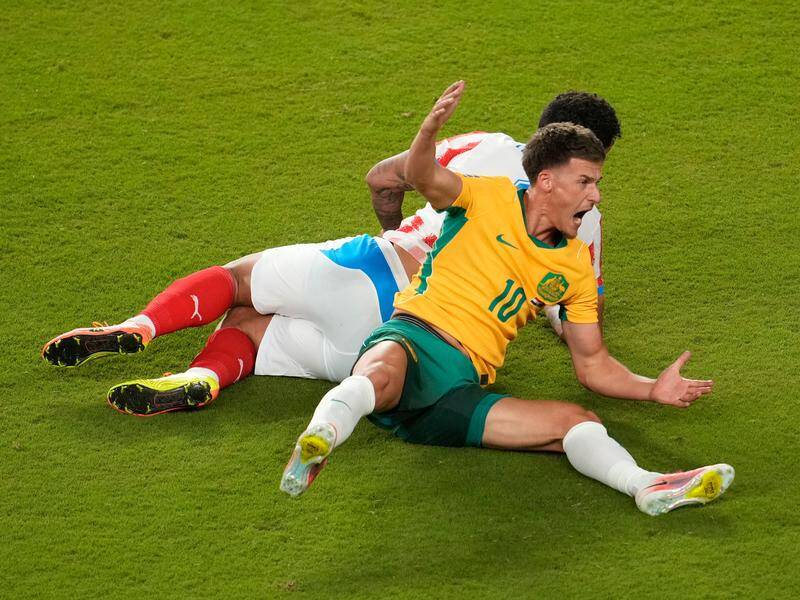 Ajdin Hrustic says the Socceroos are ready to go to the next level against Egypt in the round of 32. Photo: AP PHOTO Ajdin Hrustic says the Socceroos are ready to go to the next level against Egypt in the round of 32. Photo: AP PHOTO
