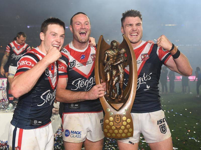 Skipper Boyd Cordner (c) says a Sydney Roosters NRL title win in 2020 would top the past two.