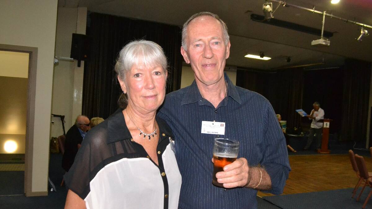 SCHOOL SUPPORTERS: Bev and Geoff Southam at the Narooma Public School
125th anniversary cocktail evening.
 
