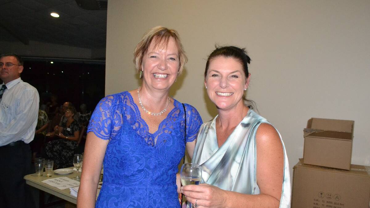 CLUB NIGHT: Enjoying the Narooma Public School 125th anniversary
cocktail evening and Cindy Burnside and Tania Hextell.
 