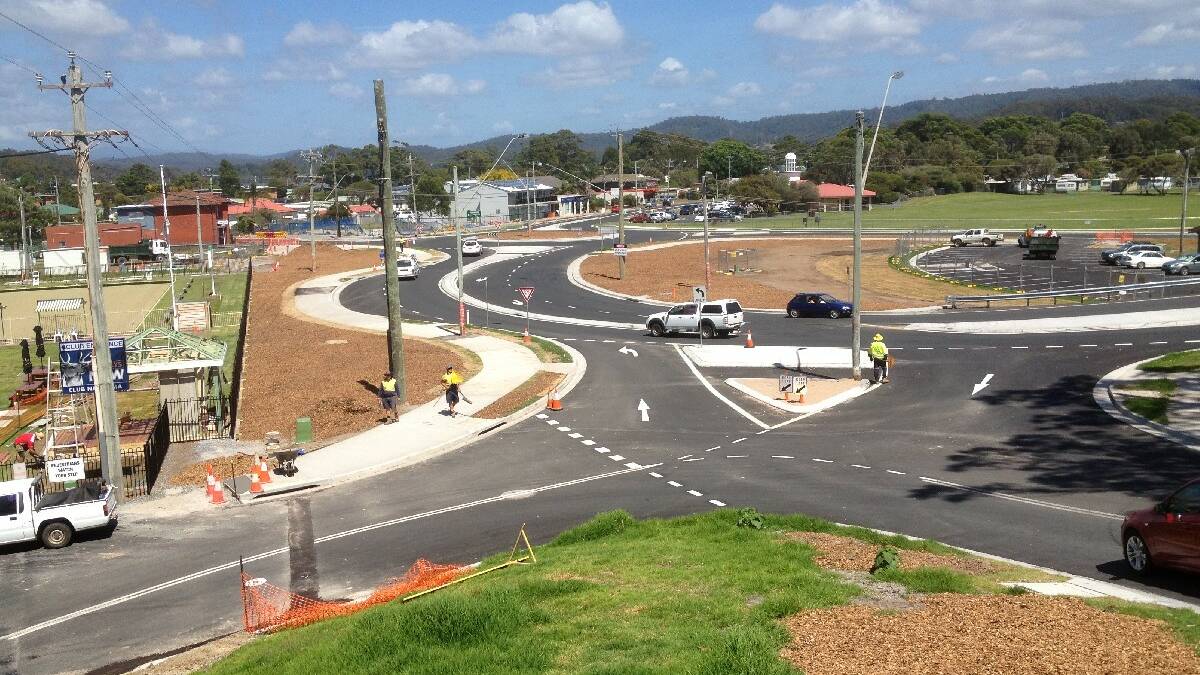 MAJOR WORKS: The major works completed to date include the roundabout and intersection with Bowen Street, along with the new car park next to the leisure centre and new pathways. 