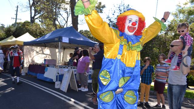 MILO THE CLOWN: Milo the Clown is always a big hit at any festival he appears at including the Tilba Festival on Easter Saturday.