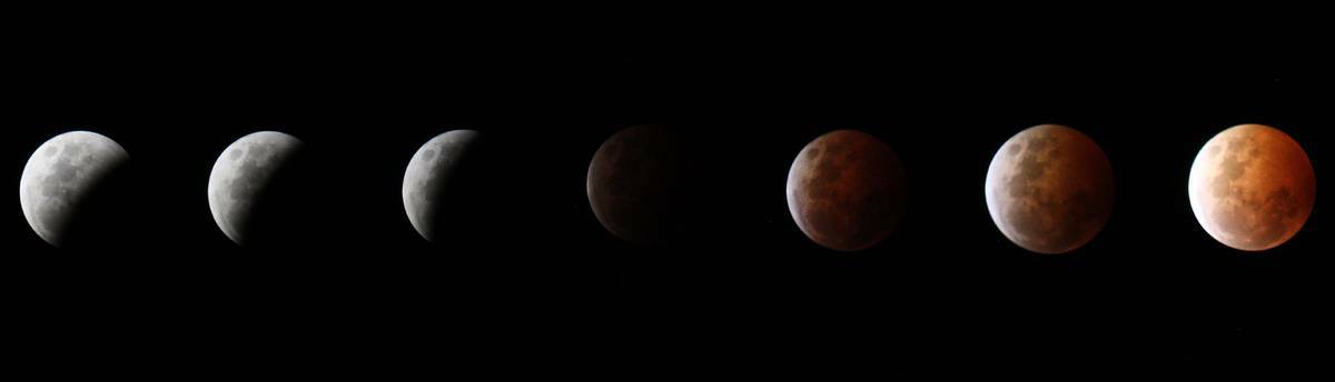 Photos of the total lunar eclipse on the Far South Coast