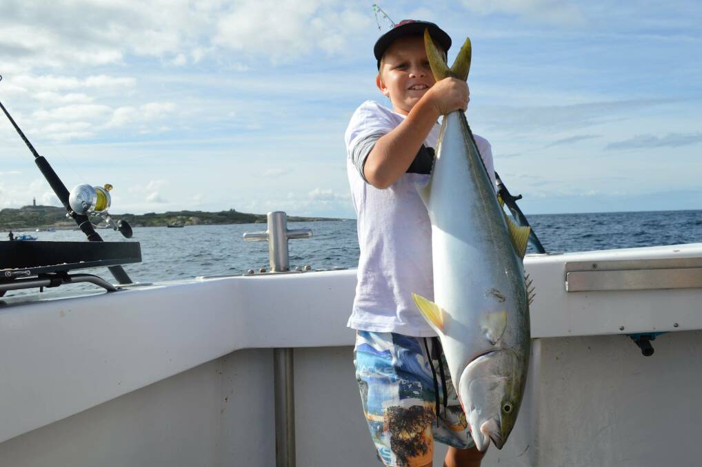 ZAC KING: Zac from Noosa went out on Lighthouse Charters on Tuesday experiencing the great run of kingfish currently on at Montague Island off Narooma.