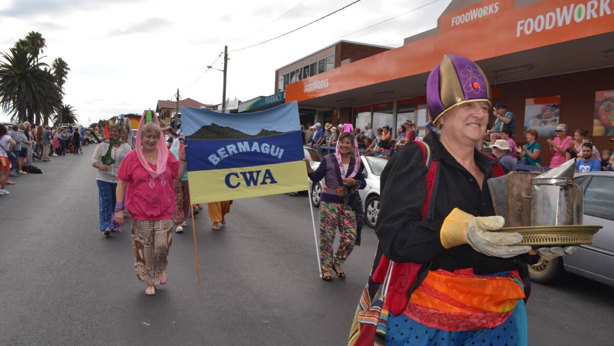 CWA LADIES: The Bermagui CWA ladies looked great dressed as genies and being out of this world. 