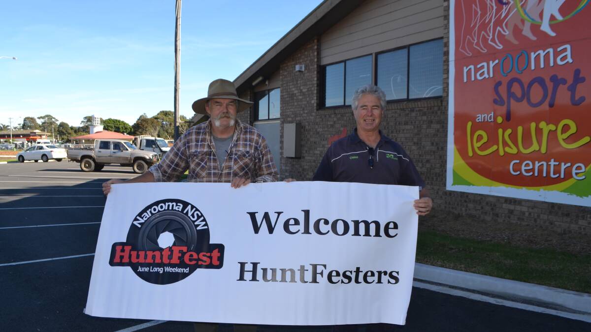 FESTIVAL SET: South Coast Hunters Club president Dan Field and HuntFest coordinator Onno de Smeth and are getting ready for the June long weekend. 
