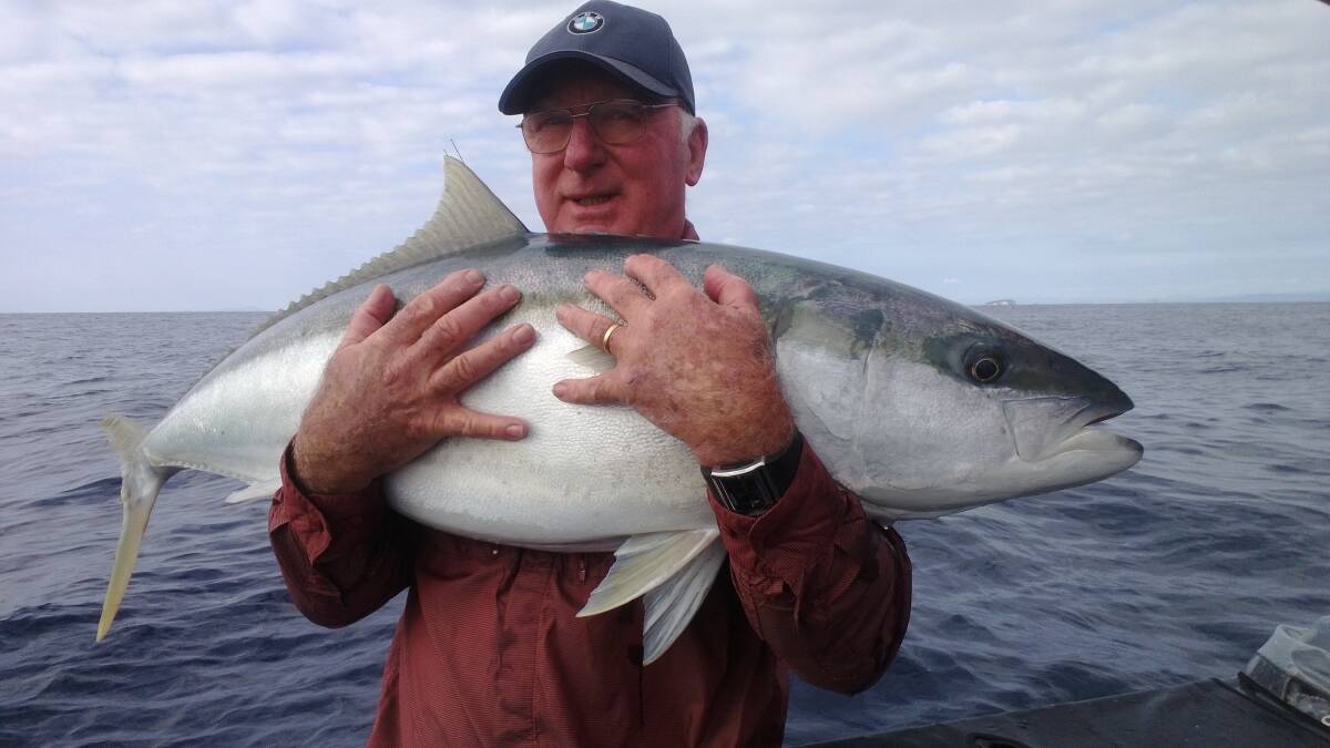 HUGE NZ KING: Barry Donnan with a nice New Zealand kingfish caught at the Coromandel, New Zealand. 