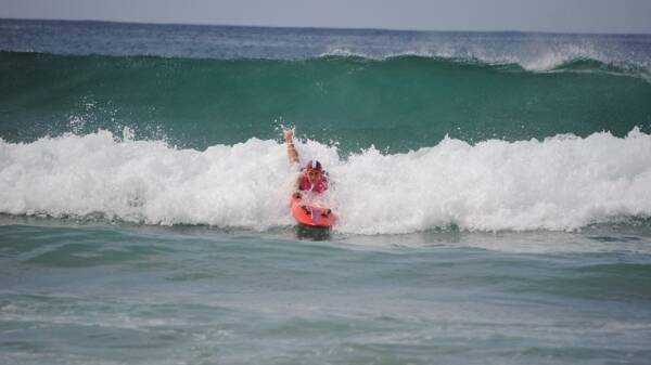 SURFER GIRL: Congratulations to Elli Beecham coming in on this wave in first place in her Under 10's board event. 
