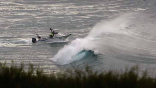 BAR CRUSHER: This Bar Crusher boat was put to the test going through the Narooma bar crossing a few years ago!