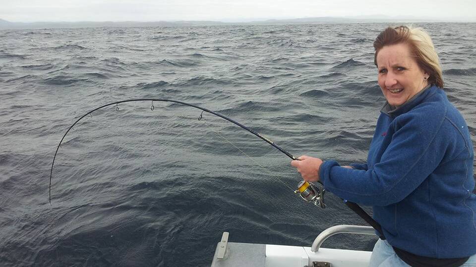 NEIL’S WIFE: Neil's wife from Melbourne went fishing with Charter Fish Narooma getting into the kings on Monday. The boat bagged out by 8.30am. If you are Neil's wife, sorry they guys didn't get your name - let us know what it is and ps great fish! 