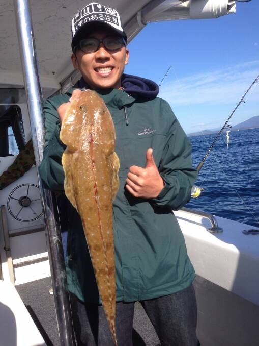 BIG SANDIES: William of Sydney who featured on this week’s fishing page with his massive king also got into the big sand flathead with Wazza and Simon from Lighthouse Charters. 