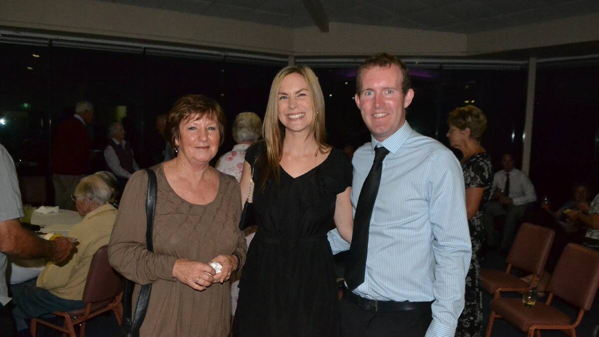 CURRENT TEACHERS: Teacher Helen Stebbing, Phillipa and Henry George,
also a teacher, at the Narooma Public School 125th anniversary
cocktail evening.
