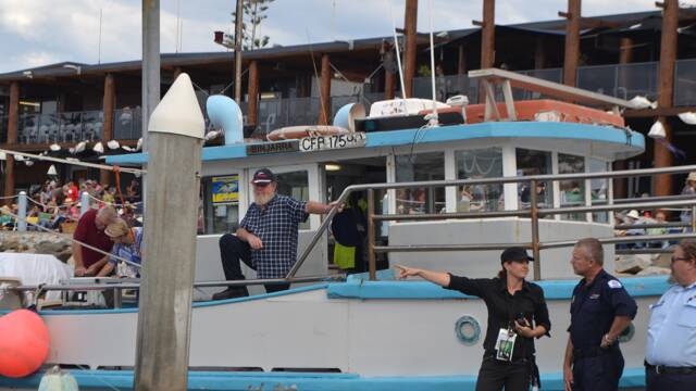 PRIME SPOT: Legendary Bermagui charter boat skipper Keith Appleby had a prime spot at the Four Winds Festival community concert.