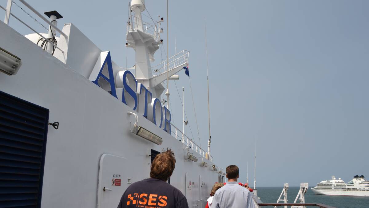 ON BOARD: On board the MV Astor at Eden.