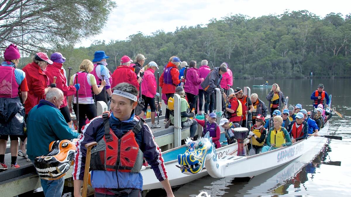 NAROOMA PADDLERS: The Narooma paddlers were Judy Whiting, Kathryn Essex, Julie Melville, Heather McMillan, Sue Seath and Peter Essex. 