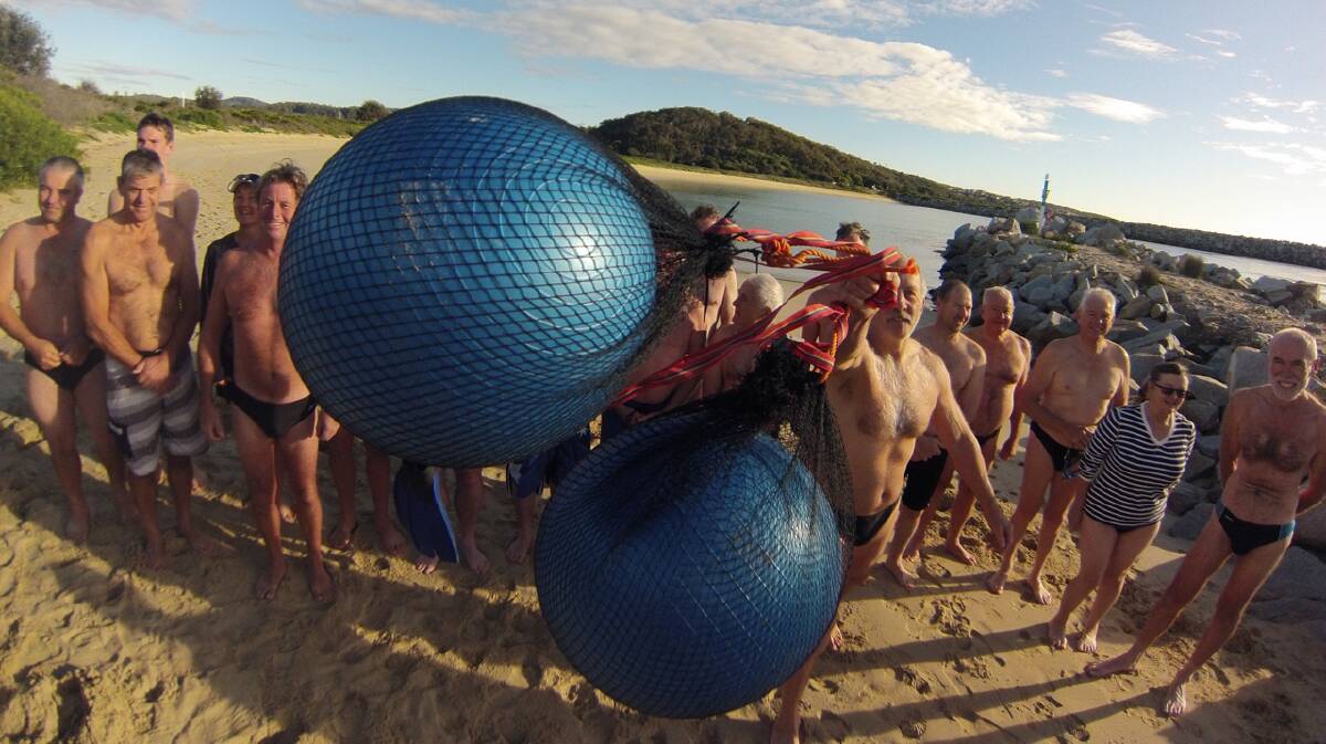 GoPro shots of the joint Blue Balls and Numnutz swim