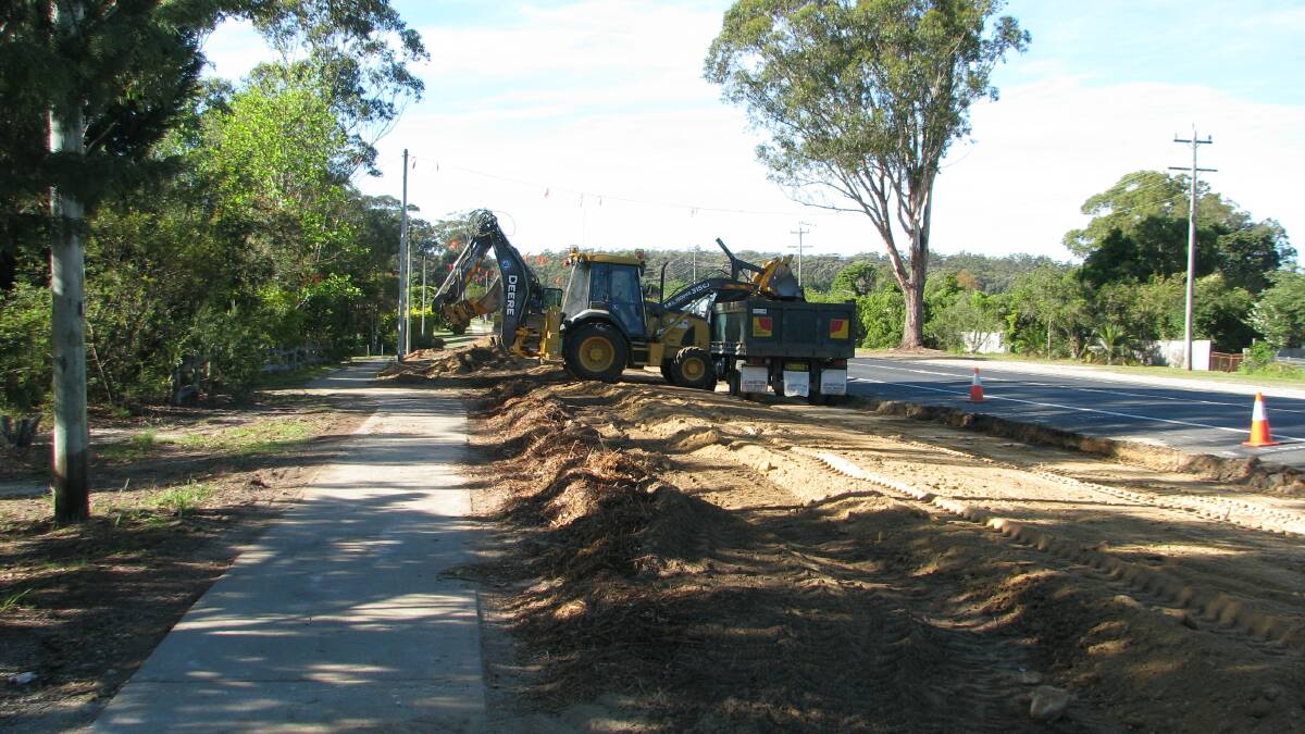 Photos of the Bodalla kerb and guttering works
