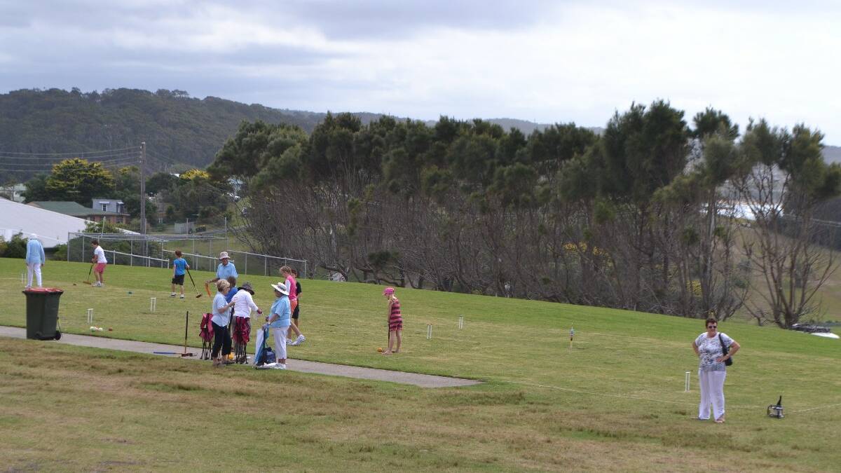 CROQUET TIME: Another shot from this year’s Narooma Public School 125th Anniversary celebration reunion.
