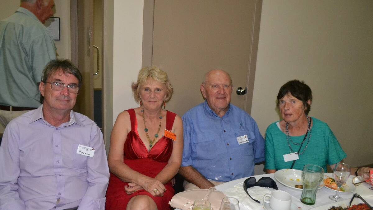 SCHOOL REUNION: Peter and Pauline Wilcock and Mark and Isobel Whitty
at the Narooma Public School 125th anniversary cocktail evening. 