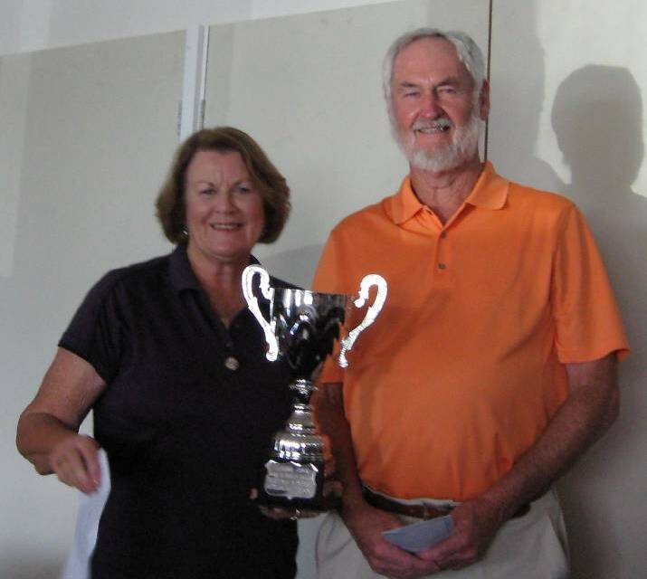 WINNERS: The Tuross Head Seniors Open winners Chris Wratten and Terry Milliken.