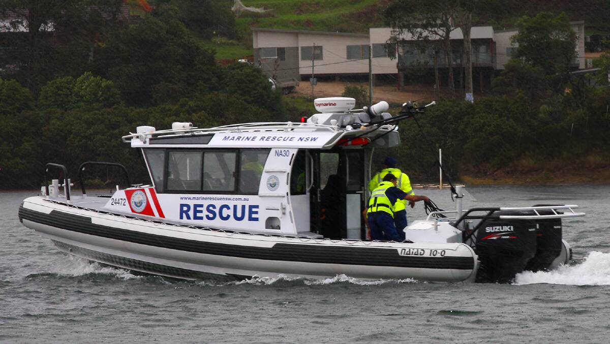 CALL TO DUTY: The Narooma Marine Rescue Boat (MR30). Photo Brian Gunter