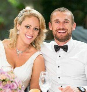Married At First Sight contestant Clare Verrall was battling PTSD after a random attack when she was matched with TV husband Jono Pitman, who had been charged with assault. Photo: Nine