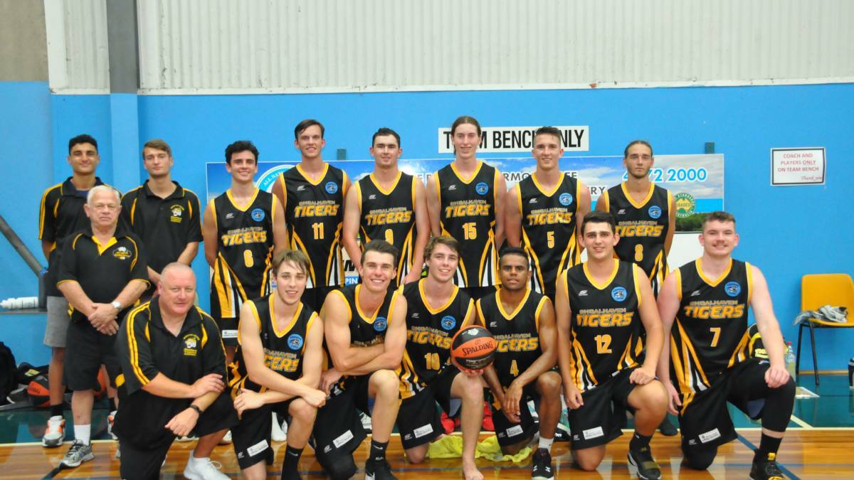 James Hurley (back, sixth from left) with the Shoalhaven Tigers' youth league squad.