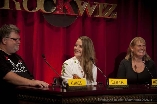 TELEVISION GIG: Narooma’s Emma Russack on the panel of RocKwiz. See the show on Saturday night SBS ONE at 8.30pm.