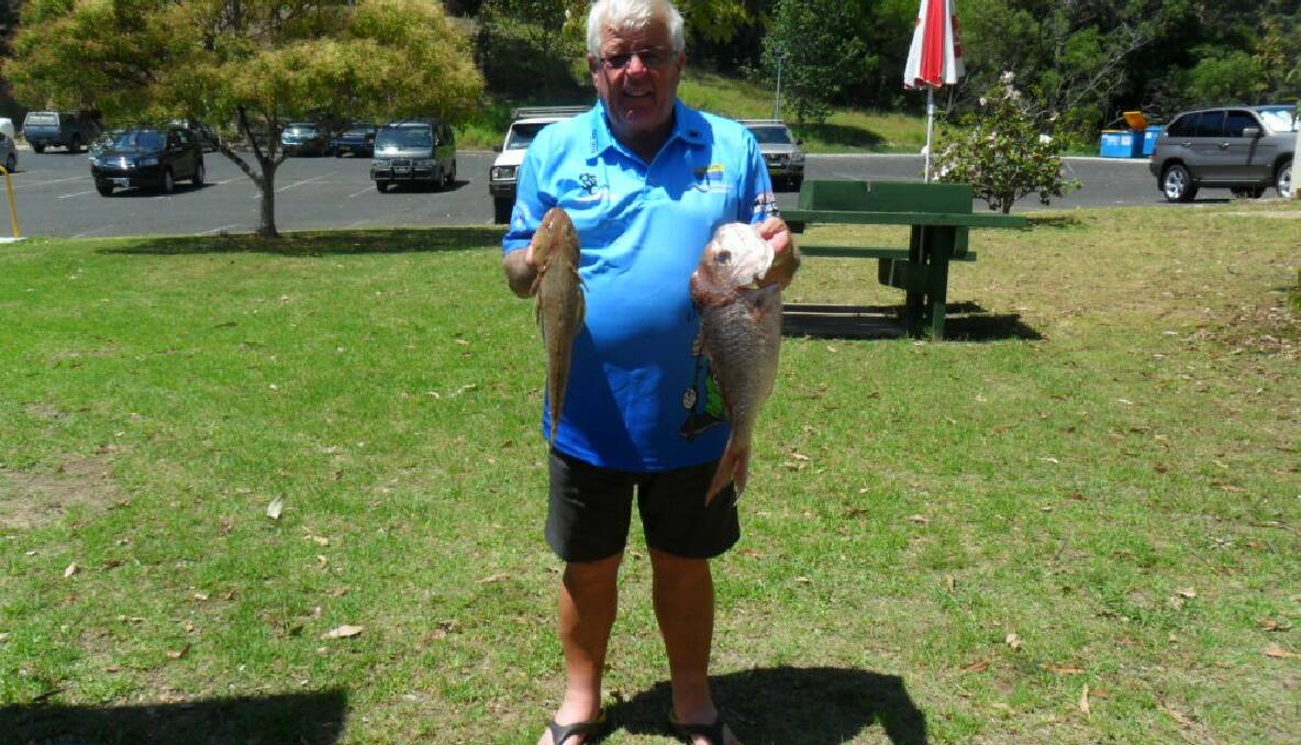 CHARTER FISH: Paul Naylor from Narooma Sporting and Services Club with his charter catch.