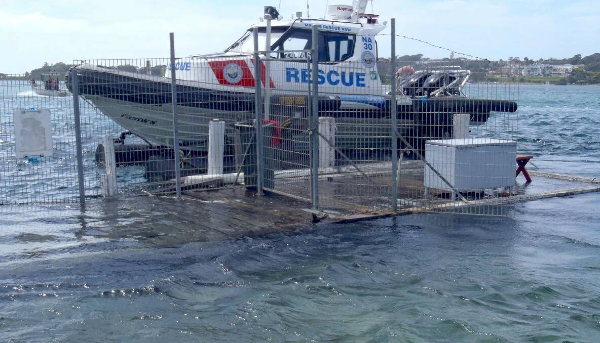 The Marine Rescue Narooma pontoon is on its last legs and is about to be replaced...