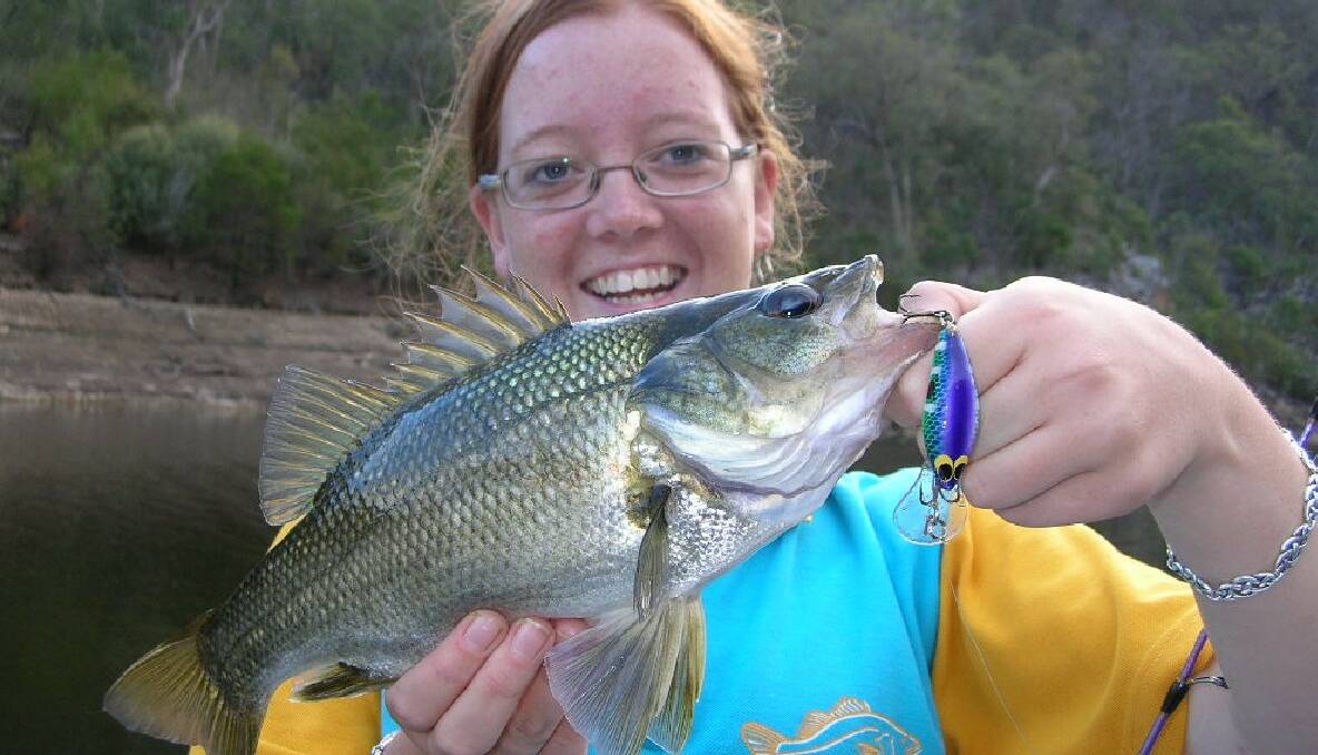 BASS RELEASE: Narooma Aquaculture is focussing on perch for Victoria at the moment but has been responsible for bass releases around NSW including here at Brogo Dam. 
