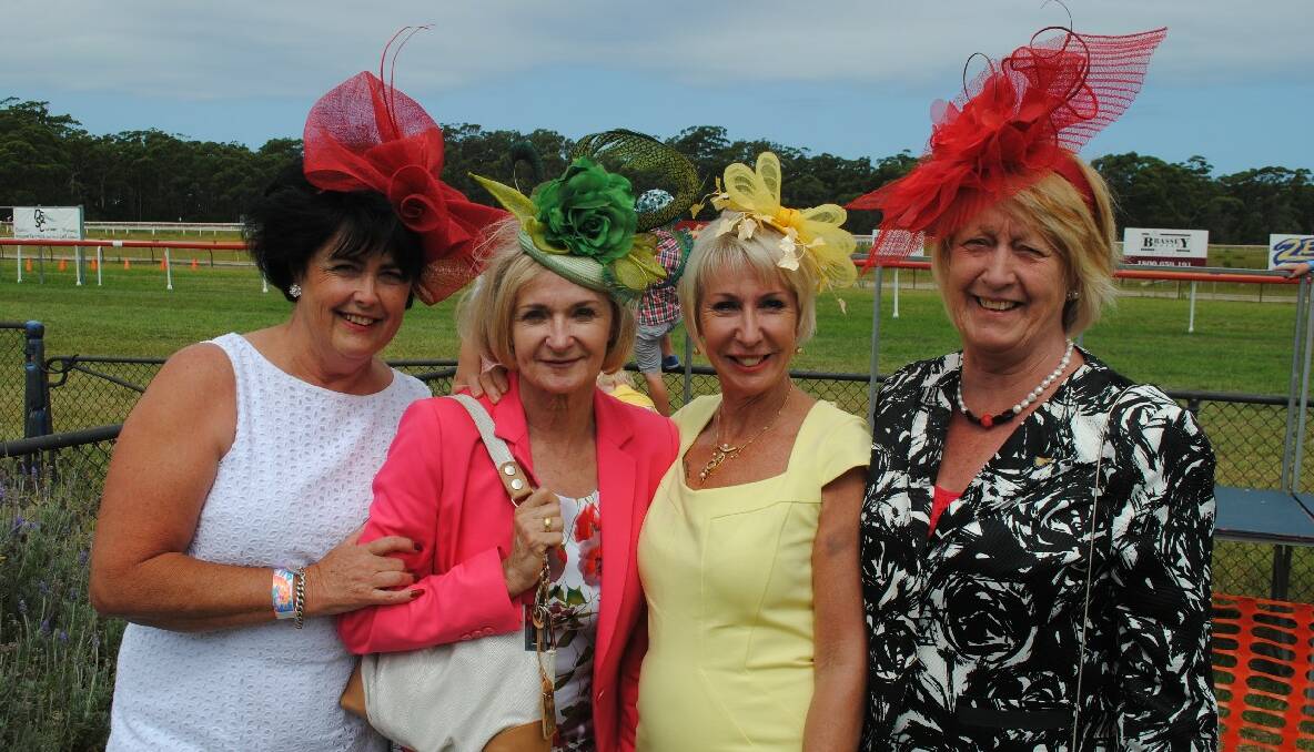 RACING WOMEN: Phillipa Doble, Rosemary Harrison, Valerie Sellers and Sue King. 