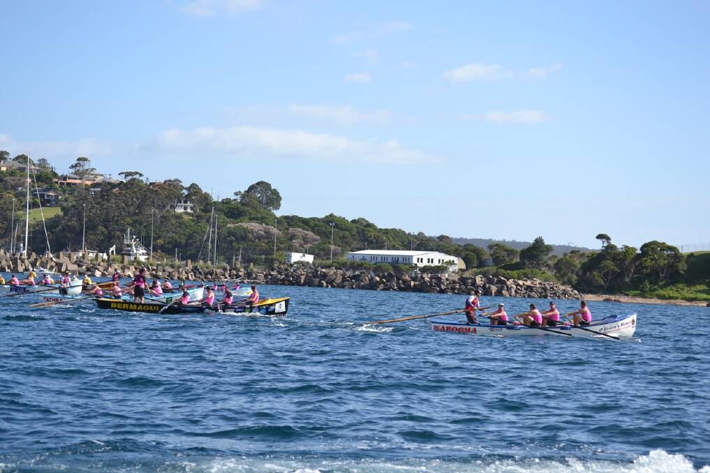 And it's on! Narooma gets a good start at Eden. Photo: Stan Gorton, Narooma News