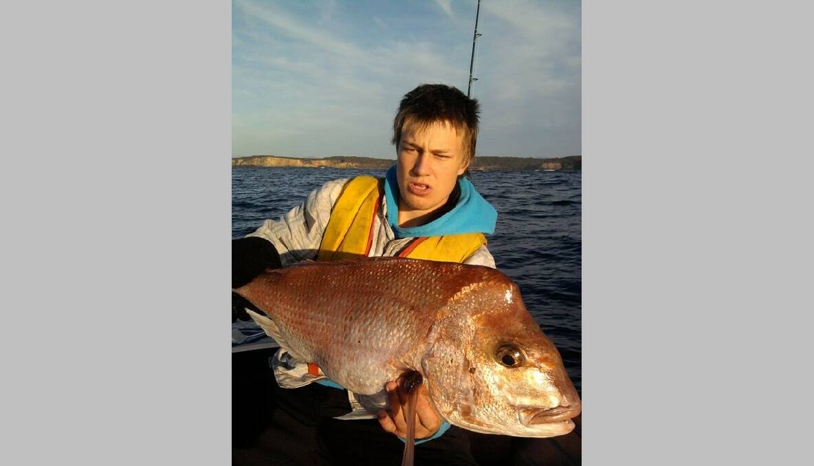 BAY SNAPPER: Jack Martin got this great snapper fishing in the Batemans Bay region last Saturday. 