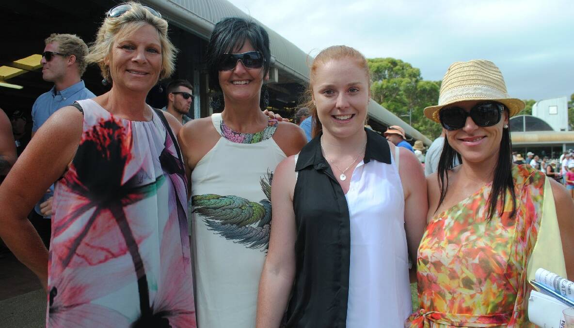 RACE SPONSORS: Jenny Northwood, Julie Sheard, Courtney Leary and Kim Clothier were with the Narooma Concreting race sponsors. 