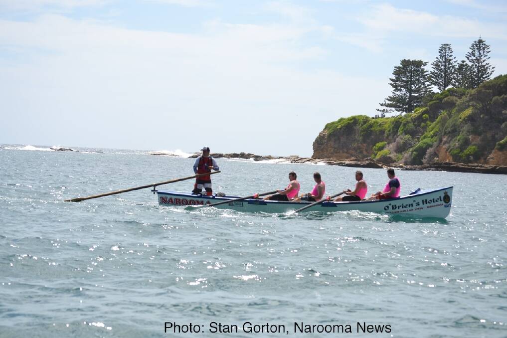 Narooma comes home the second boat into Bermagui beaten only by Bulli Open. Photo: Stan Gorton, Narooma News